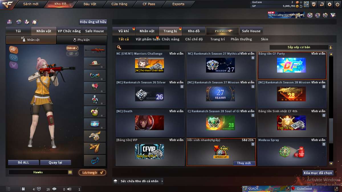 shop acc cf uy tin gia re